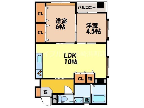 平和公園駅 徒歩11分 8階の物件間取画像